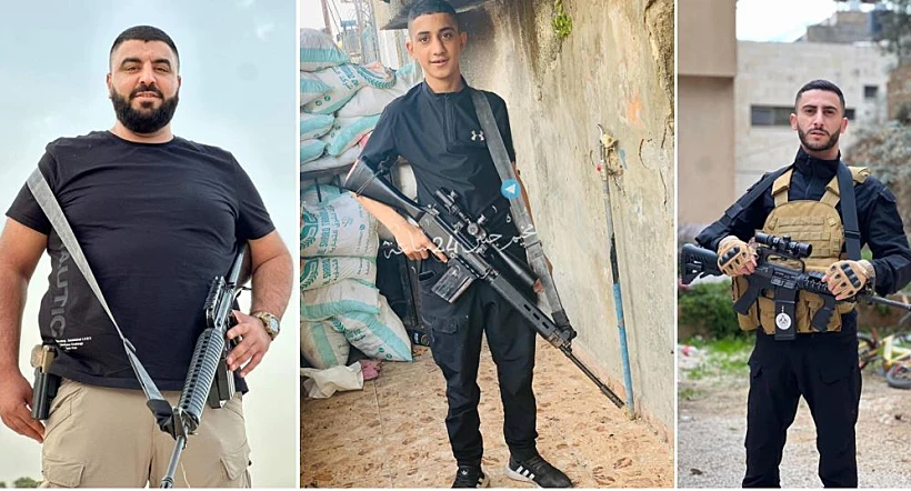 שלושת המחבלים שחוסלו בג'נין