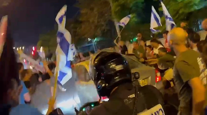 מתוך תיעוד הדריסה בפתח תקווה