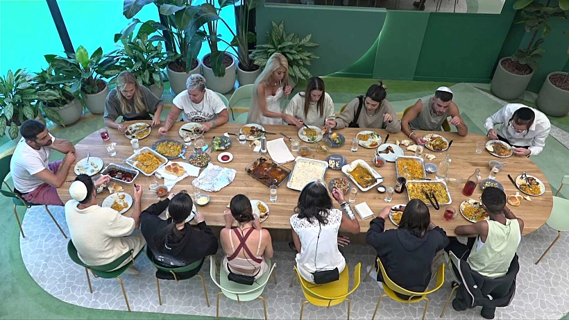 האח הגדול. גיא, לין, אלון, ספיר, אברהם, שניר, שי, יובל לוי, יענקי, ניקול, לרה, יובל מעתוק, סתיו,