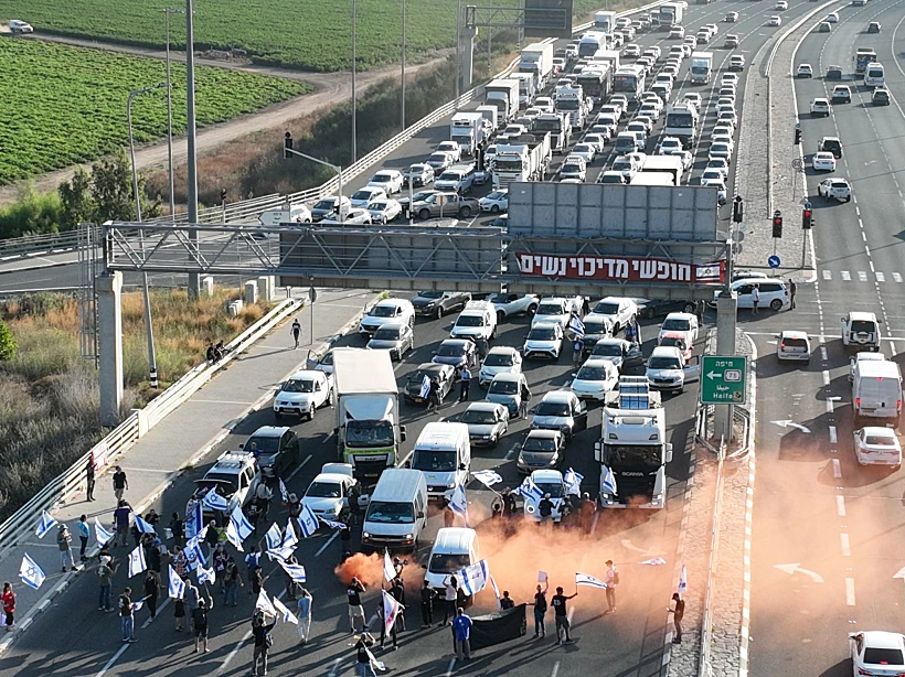חסימות במחלף יגור