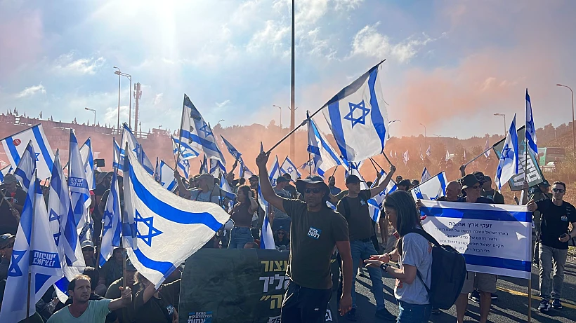 מחאה בכביש 433