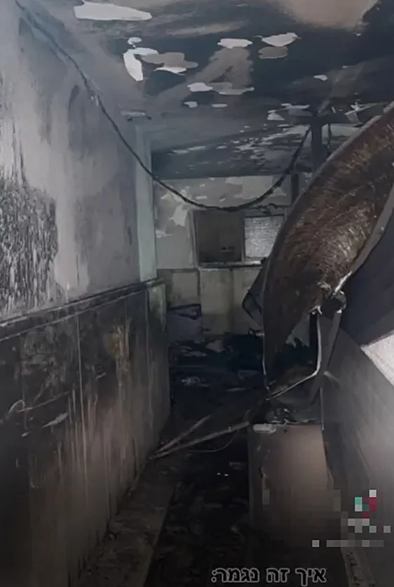 הבניין שנשרף בסרטון הטיקטוק