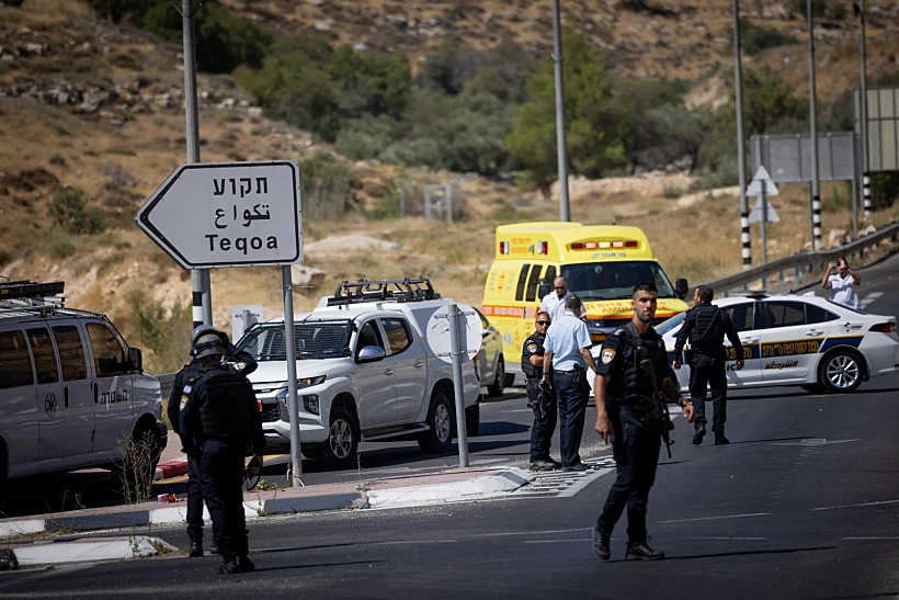 זירת הפיגוע בצומת תקוע