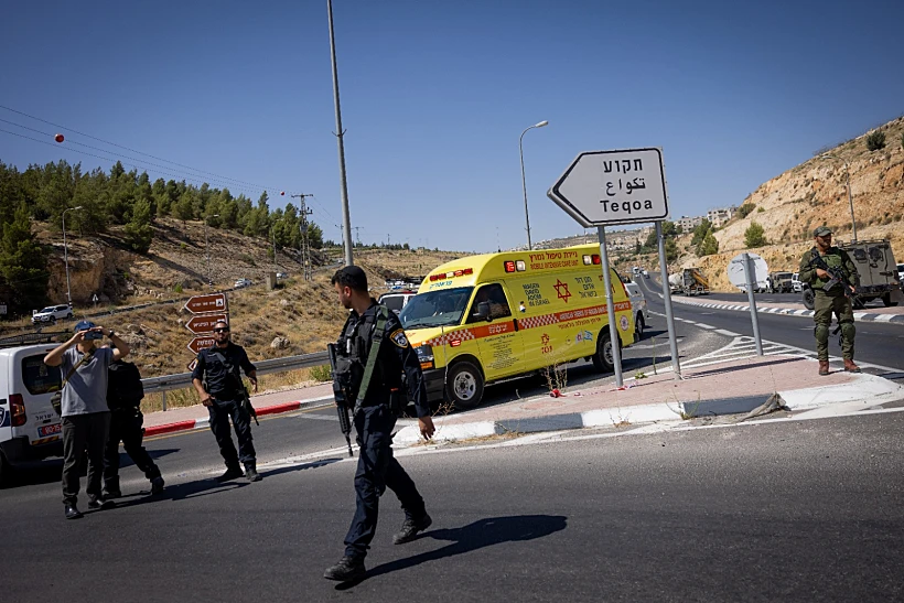 זירת הפיגוע בצומת תקוע