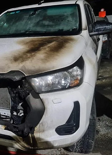 רכב שהוצת באבו גוש