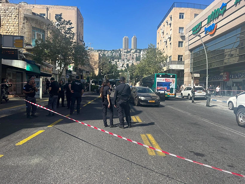 זירת הרצח בחיפה