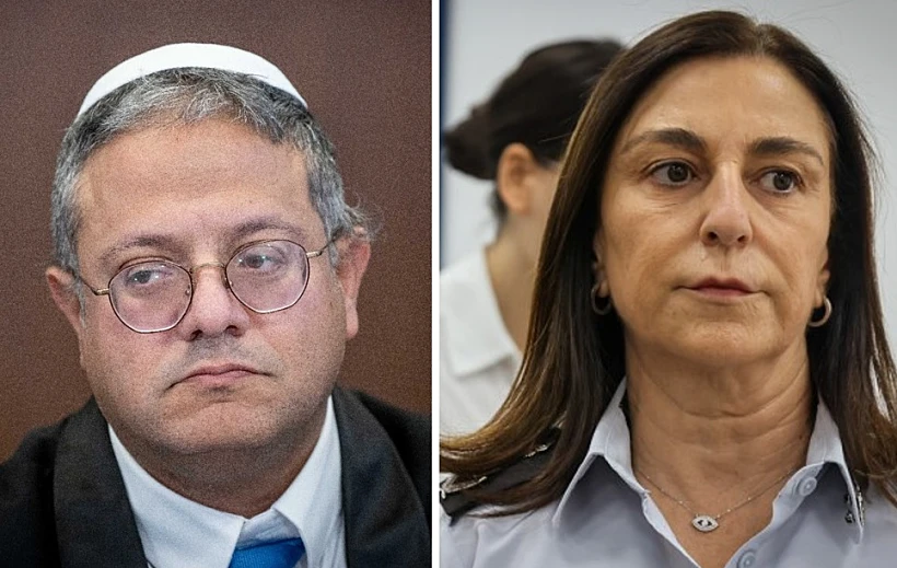 נציבת שב"ס רב-גונדר קטי פרי והשר בן גביר