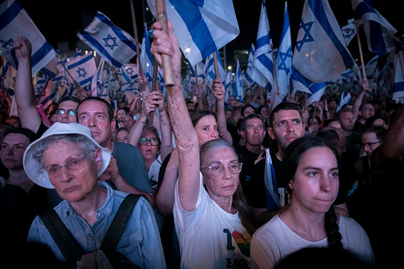 הפגנות נגד המהפכה המשפטית בתל אביב