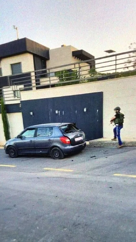 הרכב שבו חוסלו המחבלים