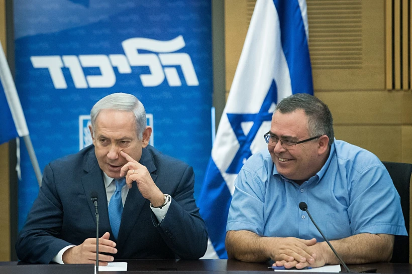 ח''כ דוד ביטן לצידו של רה''מ נתניהו