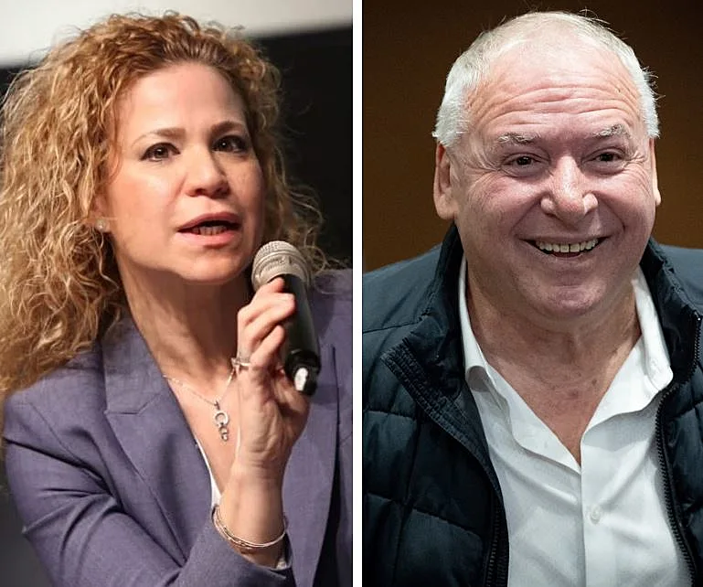 השר דוד אמסלם ומיכל רוזנבוים