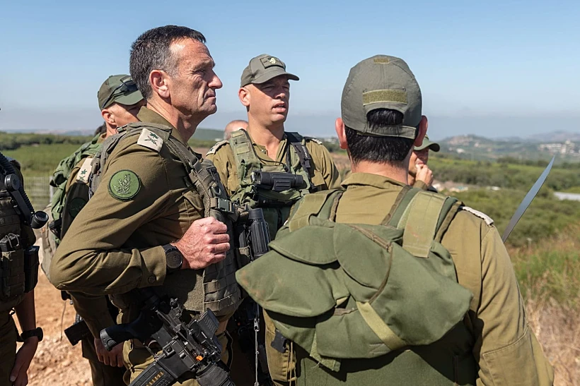 הרמטכ''ל הרצי הלוי בגבול הצפון