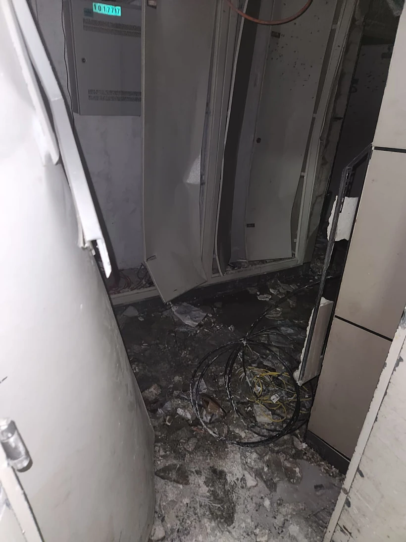 זירת פיצוץ המטען בבניין בגבעת שמואל