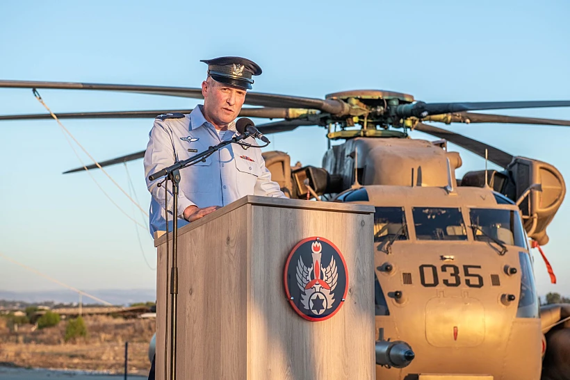 מפקד חיל האוויר האלוף תומר בר בטקס חילופי מפקד בסיס תל נוף