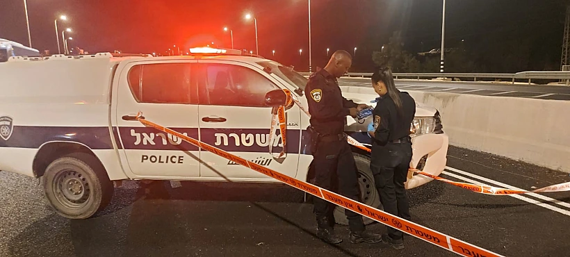 רהט, זירת הרצח הכפול ליד מחלף להבים בכביש 40