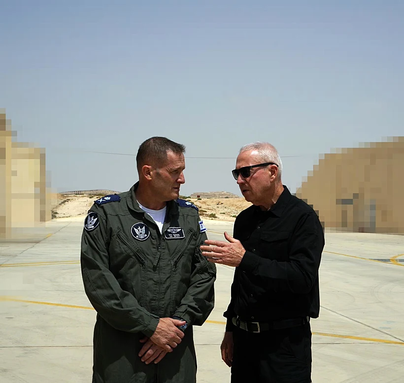 השר גלנט בבסיס חיל האוויר ''רמון''