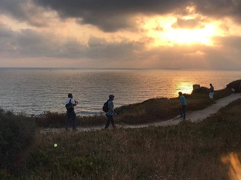 שקיעה בגן הלאומי אפולוניה