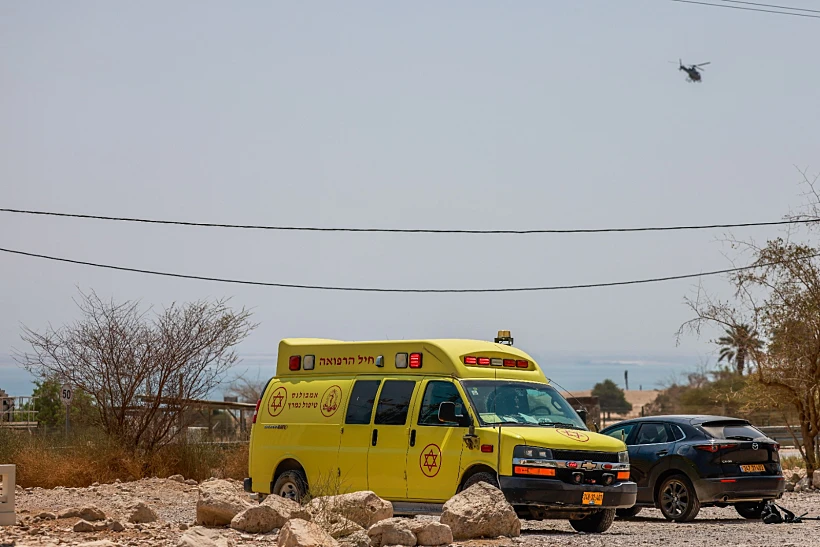 זירת האסון בנחל דוד