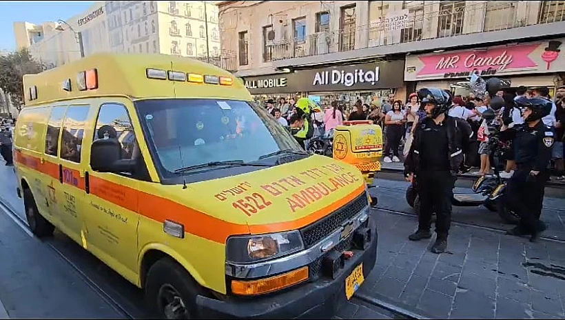 זירת התאונה בירושלים