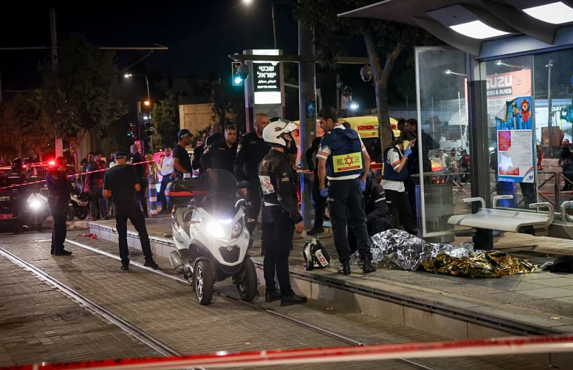 זירת הפיגוע בירושלים