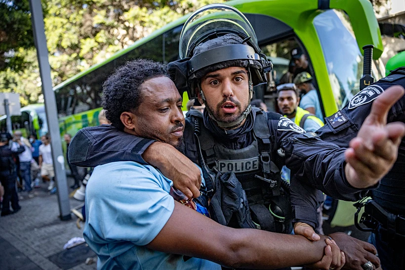 המהומות בת''א אריתראה