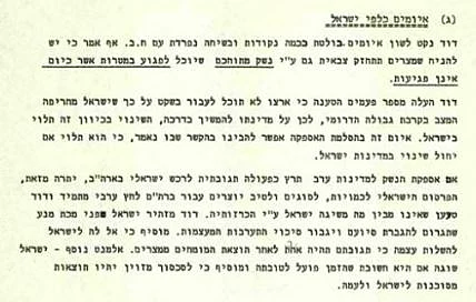 האזהרה שהעביר ''דוד ציון''