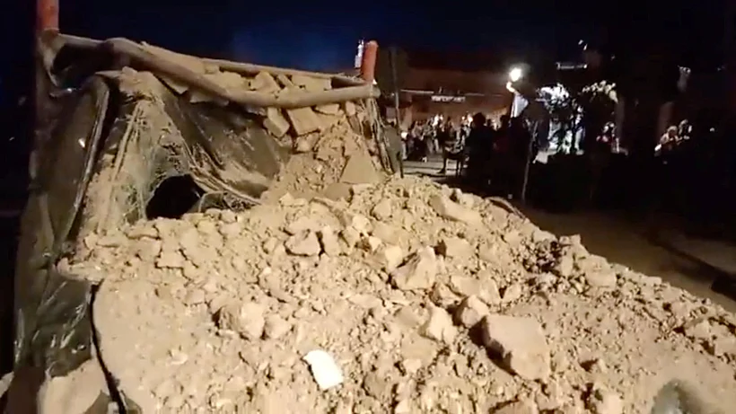 Aftermath Of An Earthquake In Morocco