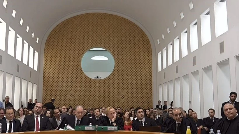 העותרים והמשיבים הבוקר בבית המשפט