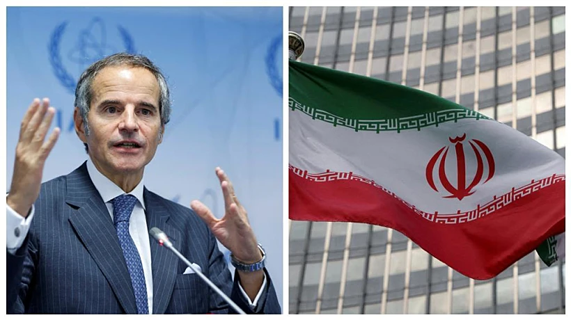 רפאל גרוסי ודגל איראן