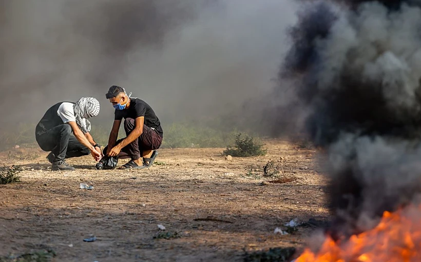 הפגנות על הגדר ברצועת עזה