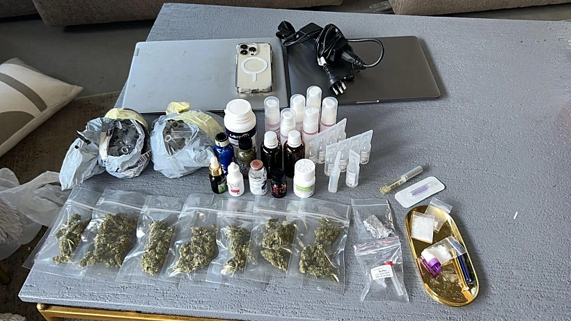 הסמים שנתפסו אצל הרופא מתל אביב