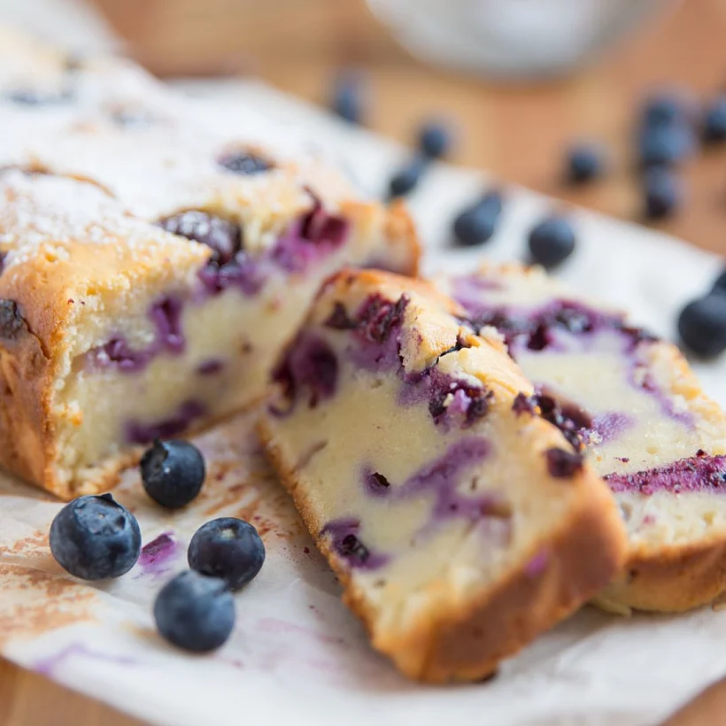 עוגת יוגורט, אוכמניות ולימון