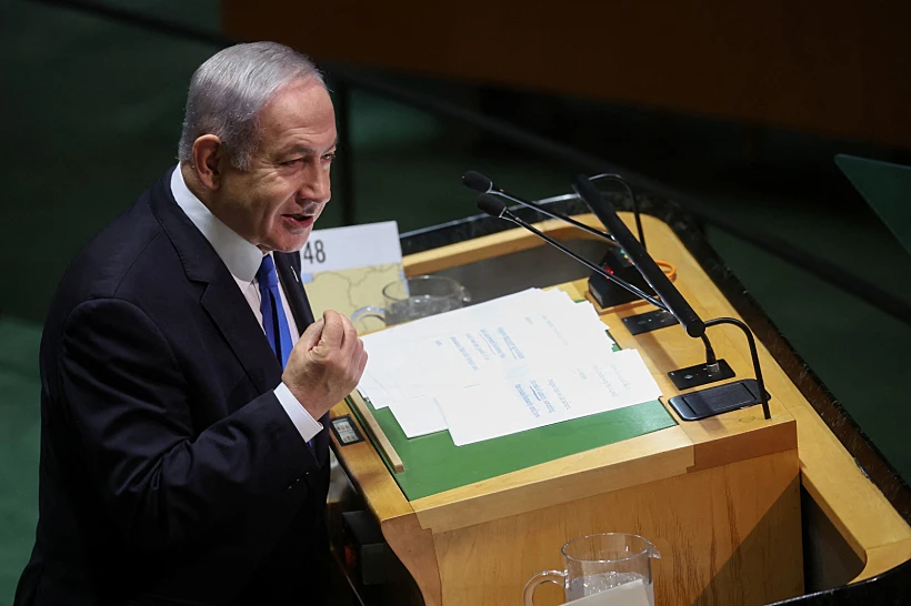 נתניהו נואם בעצרת האו''ם