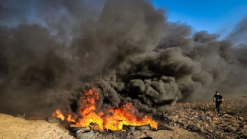 הפרות סדר הערב בגבול הרצועה