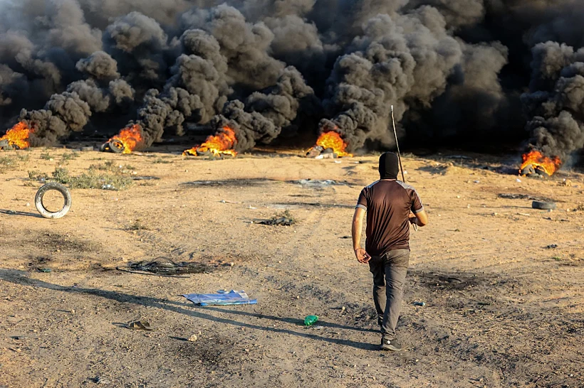 הפרות סדר אמש סמוך לגבול הרצועה