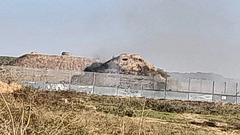 העמדה שניזוקה מבקבוק התבערה