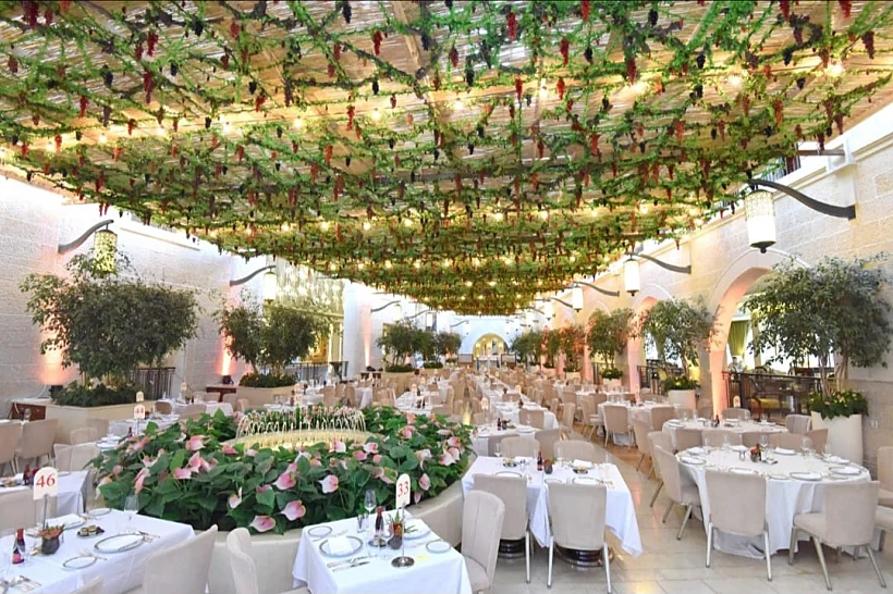 הסוכה התלויה הגדולה בעולם במלון וולדורף אסטוריה