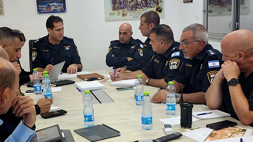 מפקד מחוז הדרום ניצב אמיר כהן בהערכת מצב אחרי החיסול באשקלון
