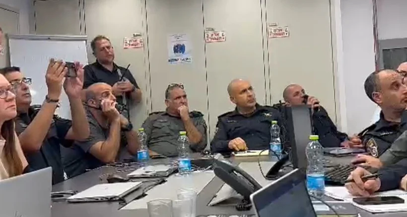 הדיון בחפ"ק בראשות מפקד מחוז מרכז במשטרה