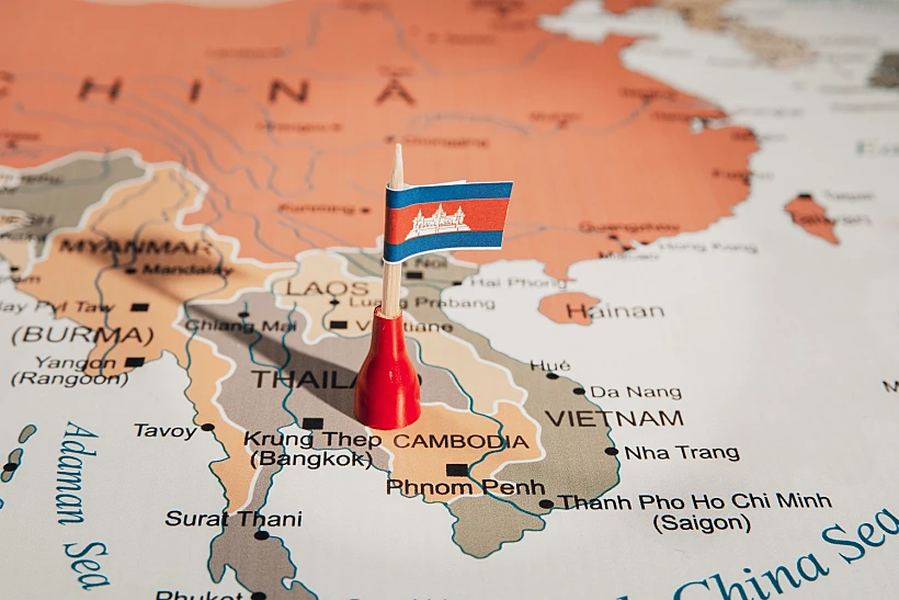 מפת קמבודיה