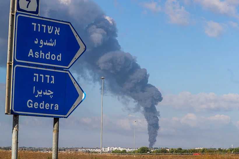 פגיעת רקטה באשדוד
