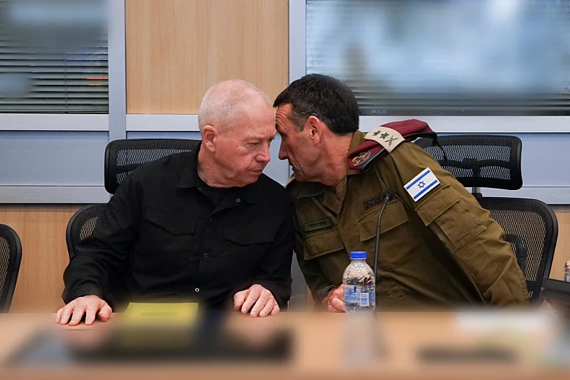 השר גלנט והרמטכ"ל הלוי