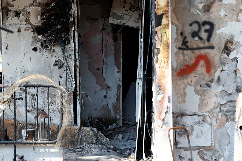 ההרס והחורבן אחרי הטבח בקיבוץ כיסופים