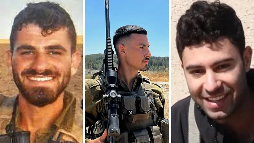 מימין: רס״ל יעקב שמאי, סמ״ר נועם יוסף אבו ורס״ל יונתן חצור