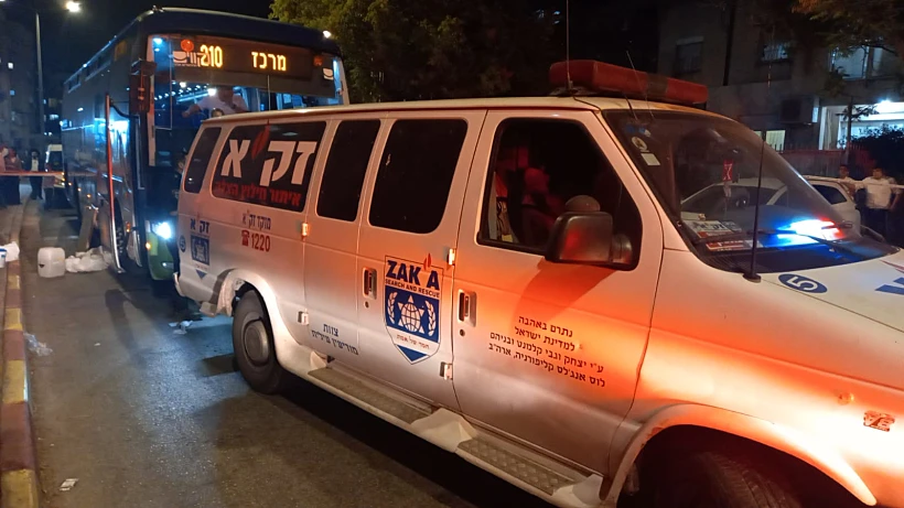 זירת התאונה במודיעין עילית