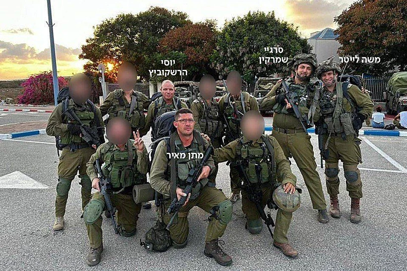 התמונה האחרונה של ארבעת לוחמי חטיבה 551 שנפלו בעזה