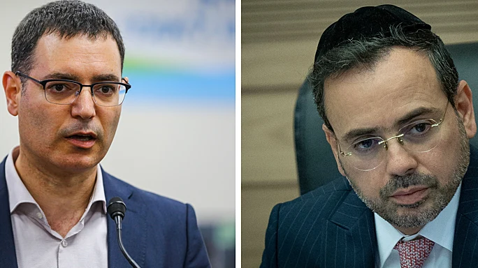 שר הבריאות אוריאל בוסו ומנכ"ל משרד הבריאות משה בר סימן טוב