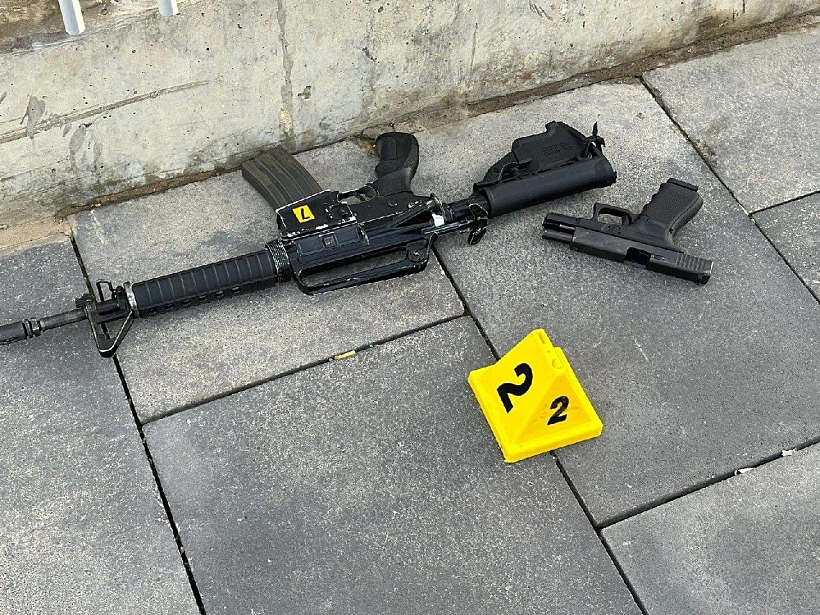 הנשק של המחבלים שביצעו את הפיגוע בכניסה לירושלים