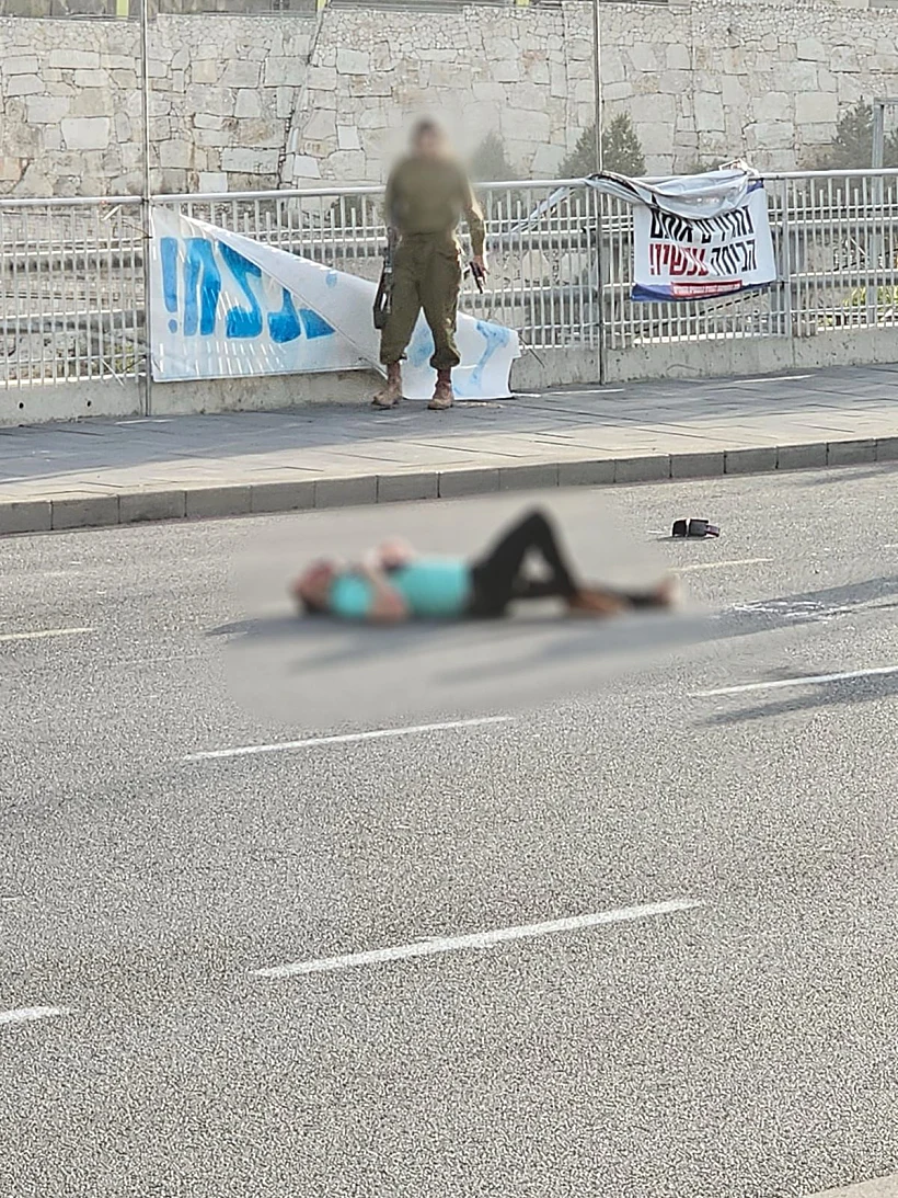 יובל קסטלמן לאחר שנורה