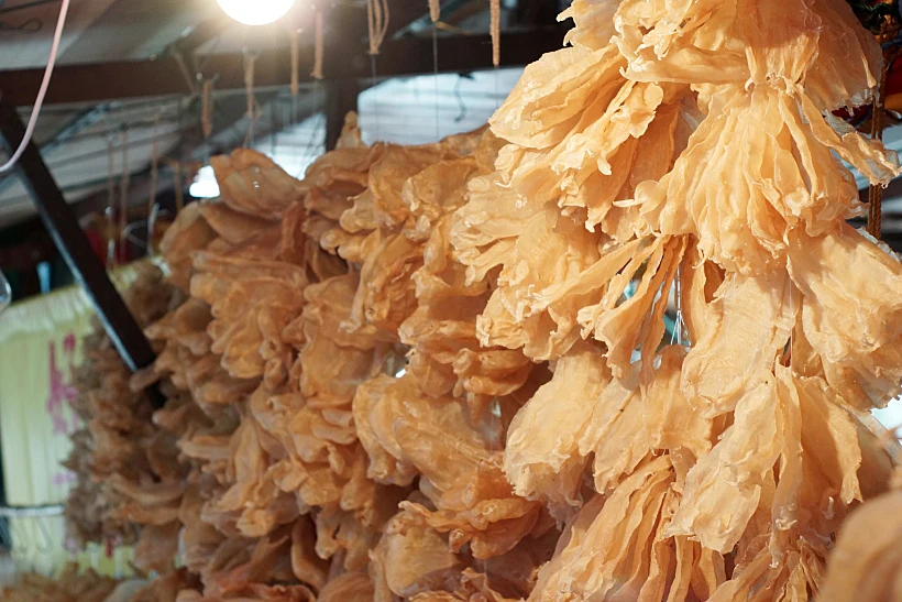 Chinese,dried,food,dried,fish,gas,bladder,in,lantau,island,